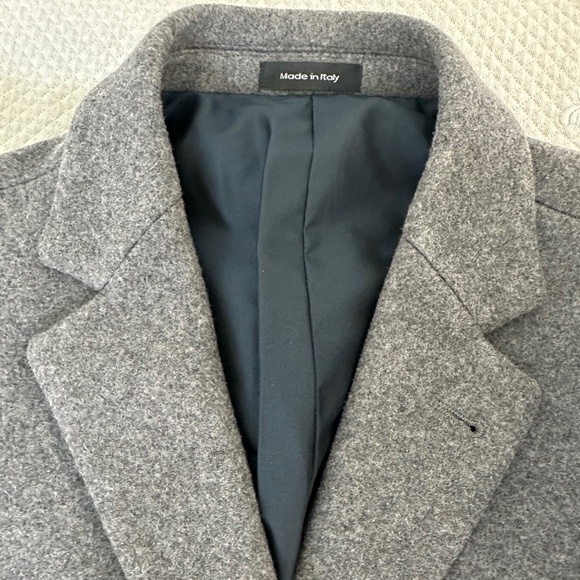 Rice Mens Wool TopCoat in Grey - Size IT 50/US Medium - Made in Italy - Picture 8 of 12